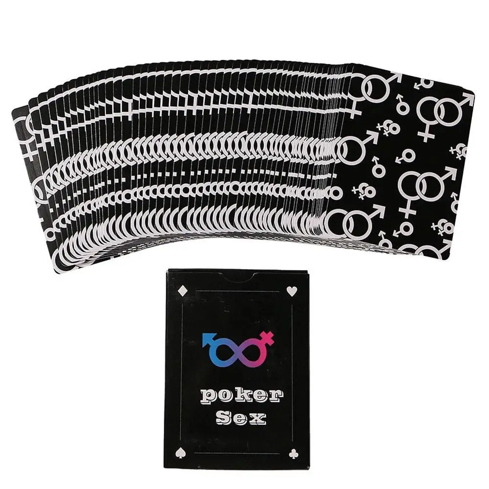 English Sex Posture Poker Cards Couple Bedroom Flirting Game Adult Intimate Play Cards Fun Interaction Easy to Use Couple Game
