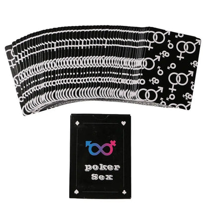 English Sex Posture Poker Cards Couple Bedroom Flirting Game Adult Intimate Play Cards Fun Interaction Easy to Use Couple Game
