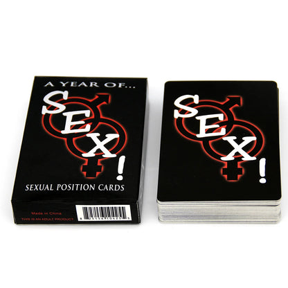 English Sex Card Game Adult Board Game Explore 50 Kinds of Card Play Bedroom Commands for Valentine's Day Couples