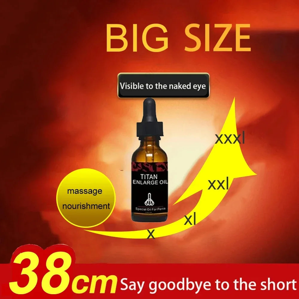 924Men's Big Dick Espesamiento Crecimiento Masaje Agrandamiento Aceite Líquido Retraso Orgasmo Sexy Productos para Mejorar la Erección del Pene Masculino C