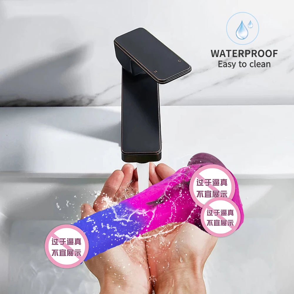 Regenbogen Dildo Penis Sexshop Erwachsene Sex Spielzeug Für Paare Consolador Anal Saugnapf Lesben Dick Strapon Gode Sodomie Jouet Sexuel