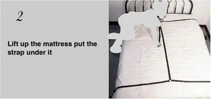 BDSM Bondage Fesselset für Paare – Verstellbare Handschellen &amp; Fußfesseln mit Bettgurten, weiche SM-Fesseln für erotische Spiele für Erwachsene