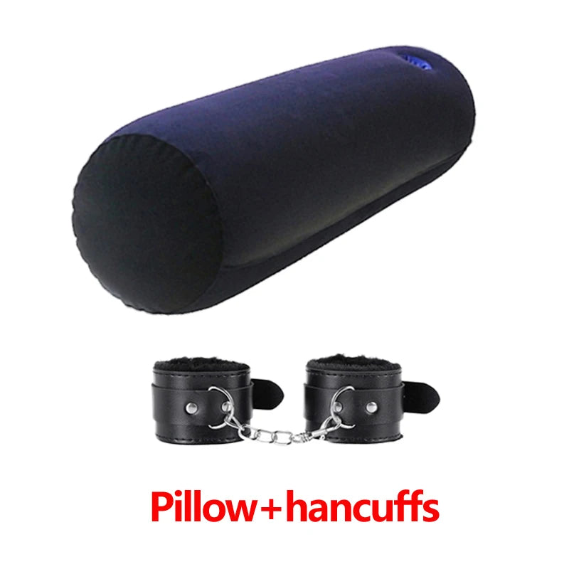 Weibliches Masturbationskissen, Sexspielzeug für Paare, Unterstützung bei Sexpositionen, multifunktionales, tragbares, zylindrisches Kissen mit Lochvibrator