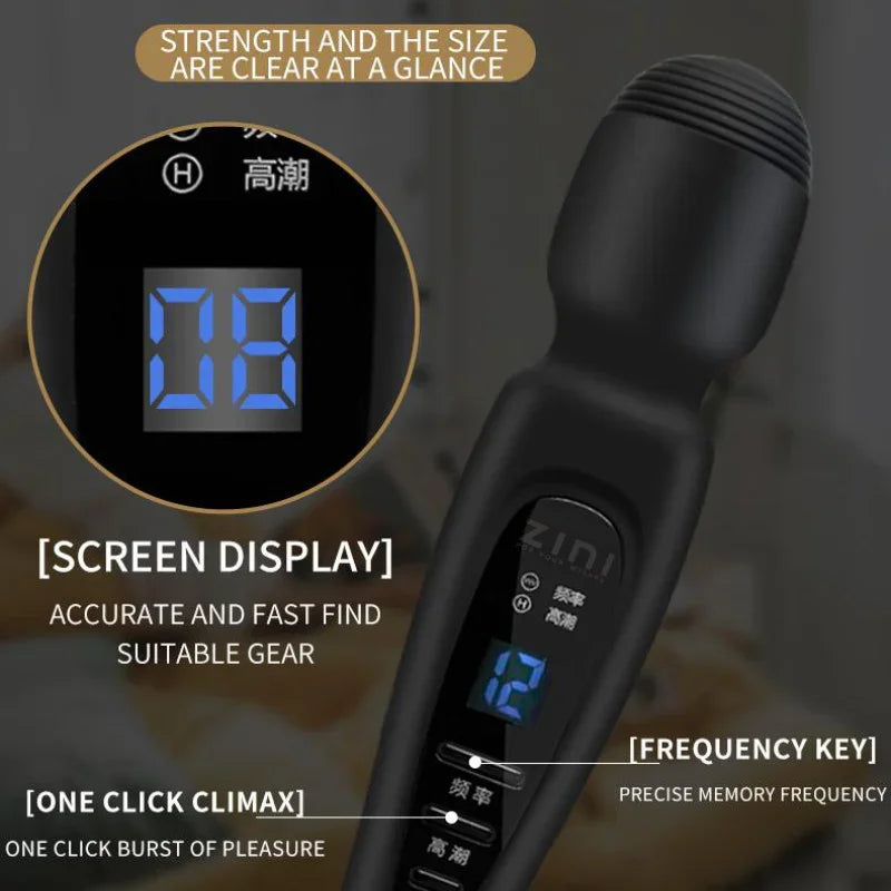 Potentes vibradores de clítoris para mujeres, varita vibradora, consolador, máquina sexual, juguete para adultos, masturbación femenina, masajeador de orgasmos del punto G.