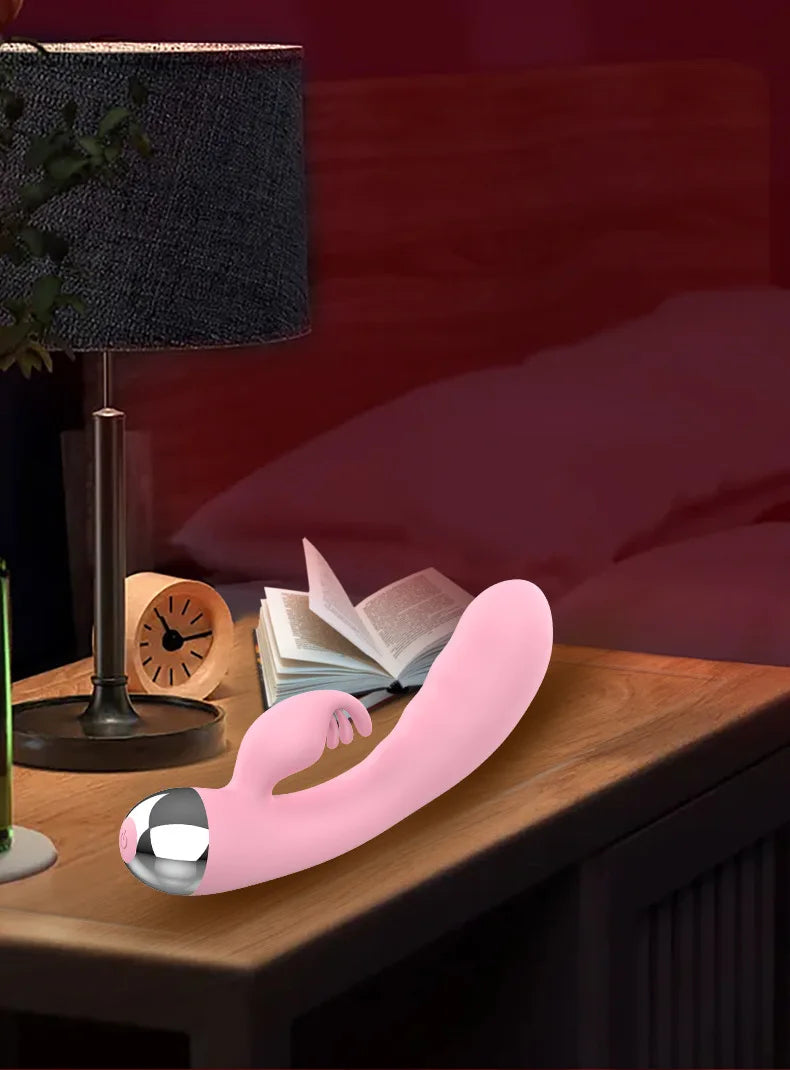 Vibrador para mujer con 12 modos de vibración | Estimulador dual de clítoris y punto G | Juguete sexual impermeable para mujeres y parejas | Placer para adultos