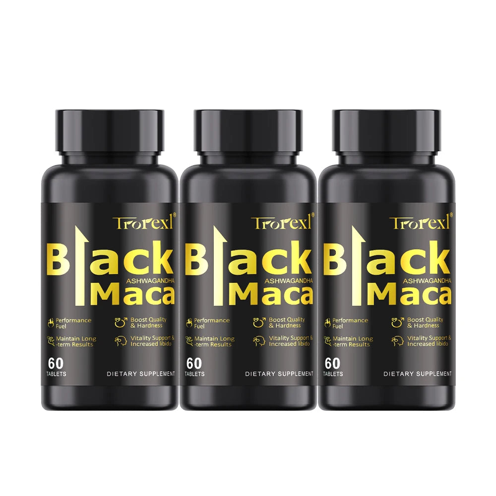 Maca orgánica para mejorar la libido masculina - 60 comprimidos 100 % pura, sin OMG, favorece la salud reproductiva, energizante natural de acción rápida