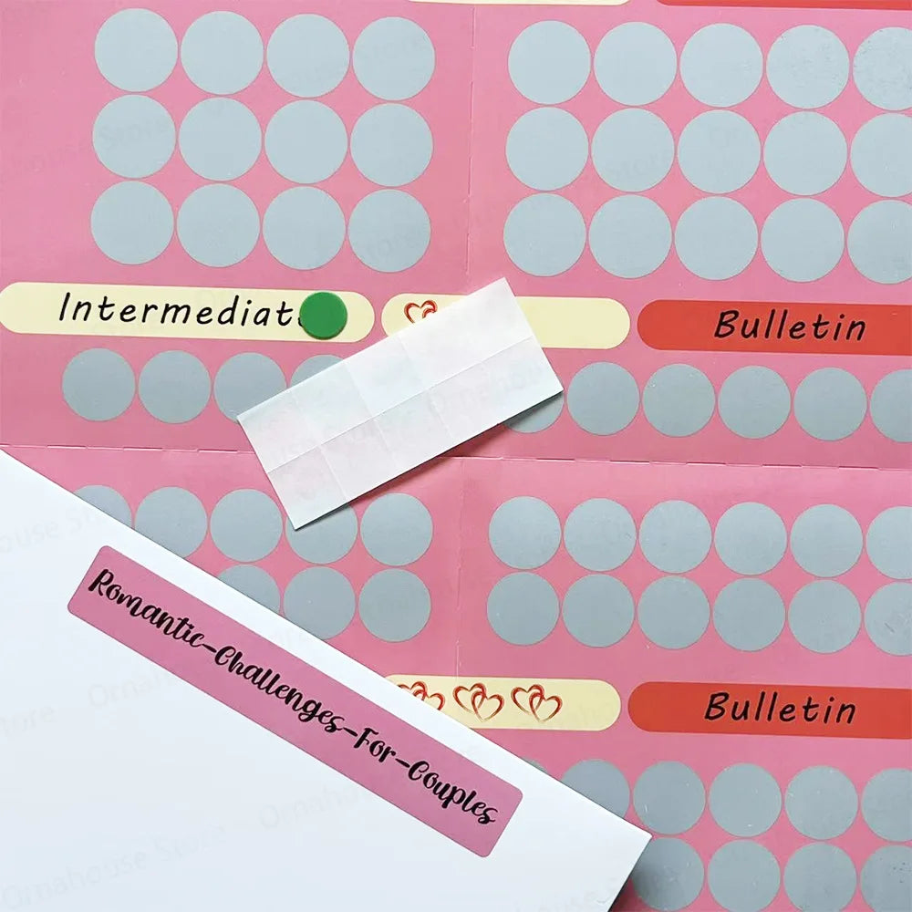 ¡Desafío de intimidad para parejas, edición avanzada! ¡104 carteles íntimos sorpresa para rascar para parejas!