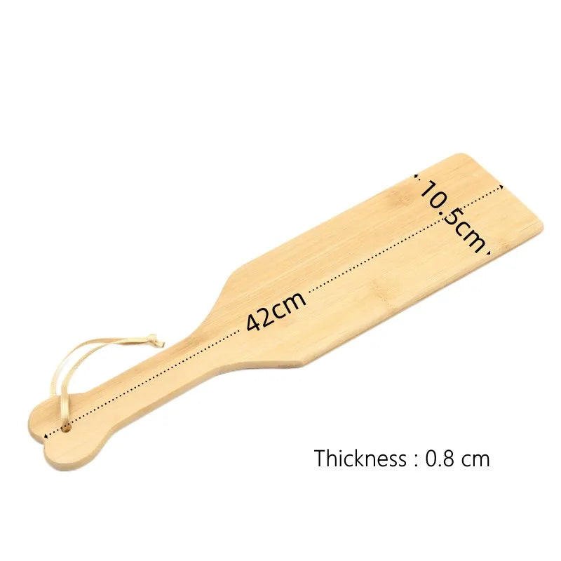 BDSM Spanking-Spielzeug mit glatter Oberfläche, leichtes Spiel, Bambusholz-Paddelpeitsche für Fetisch-Peitsche, Sklaven-Fantasie, Erotik-Sexshop für Erwachsene