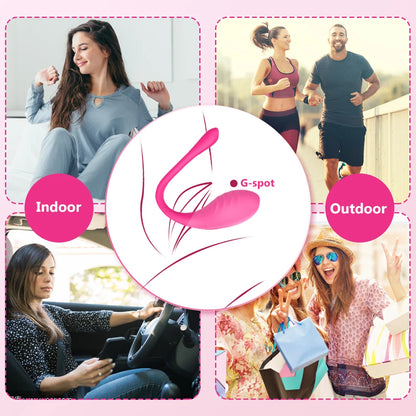 Drahtloser Bluetooth-App-Vibrator mit Fernbedienung für Frauen, Klitorisstimulator, G-Punkt-Massagegerät, Sexspielzeug für Frauen und Erwachsene, Höschen