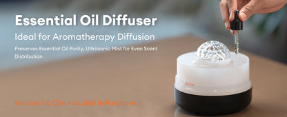 2025 New Model Starry Sky Projection Aroma Diffuser USB Plug-in Seven-color Romantic Atmosphere Lamp Humidifier