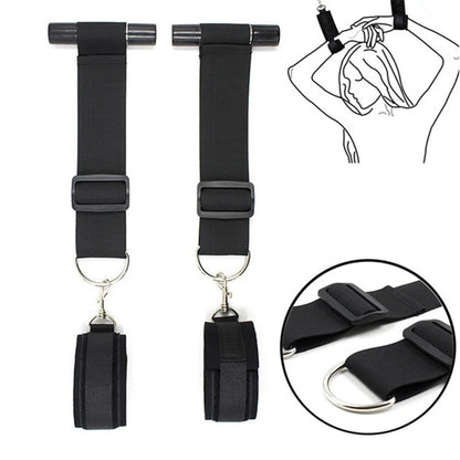Juego de bondage BDSM para adultos, esposas, collar, muñeca, mordaza, correa, fetiche, SM, juguete sexual para mujeres y parejas, sin vibrador