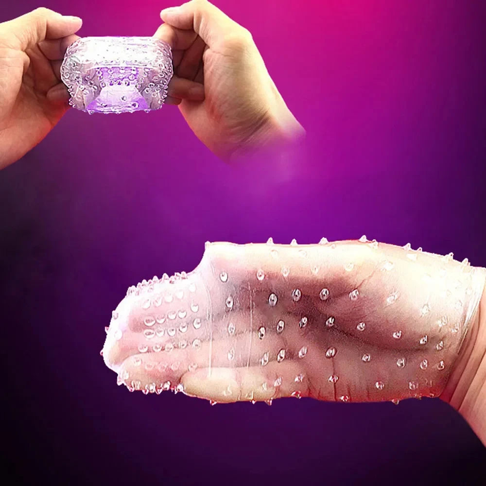 Condón Diente de Lobo Cristalino, Caja Individual, Gran Partícula, Funda para Pene, Anillo Extensor Reutilizable para Pene, Condones Eróticos para Hombres