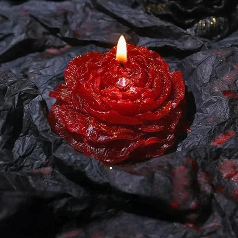 Rose Scented Low-Temperature Aromatherapy Candle for Couples Skin-Safe Valentine’s Day Gift Ideal for Romantic Date Nights