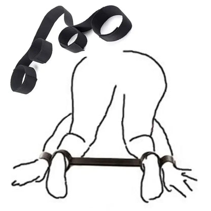 BDSM Bondage Set Erwachsene Spiele Handschellen Fußfesseln Sex Spielzeug Für Frauen Paare Slave Bett SM Strap Weiche Manschetten Sex Shop