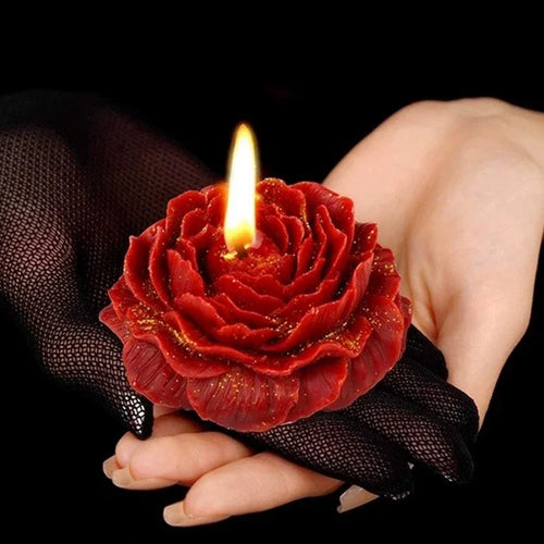 Rose Scented Low-Temperature Aromatherapy Candle for Couples Skin-Safe Valentine’s Day Gift Ideal for Romantic Date Nights