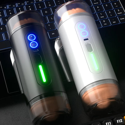 Juguetes para adultos, masturbador masculino, taza de bolsillo, vagina, penetración vaginal, masajeador de próstata, voz inteligente, juguetes sexuales para hombres