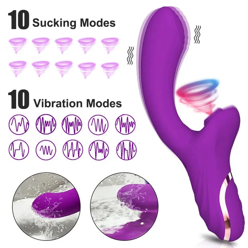 Vibrador potente femenino de 10 frecuencias, estimulación del clítoris, penetración vaginal, masturbación y orgasmos, juguetes sexuales.