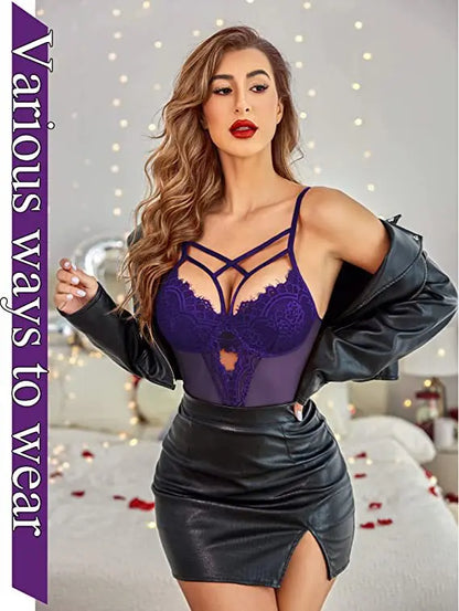 2025 Damenunterwäsche Sexy Damenunterwäsche Ganze Bodys Erotische Dessous Frau Ensemble Lingeries Femmes Erdbeere Vs Neu