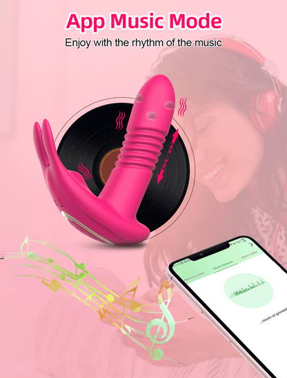Vibrador vaginal con control por Bluetooth para masturbación femenina, estimulador de clítoris, vibrador portátil, productos eróticos para adultos.