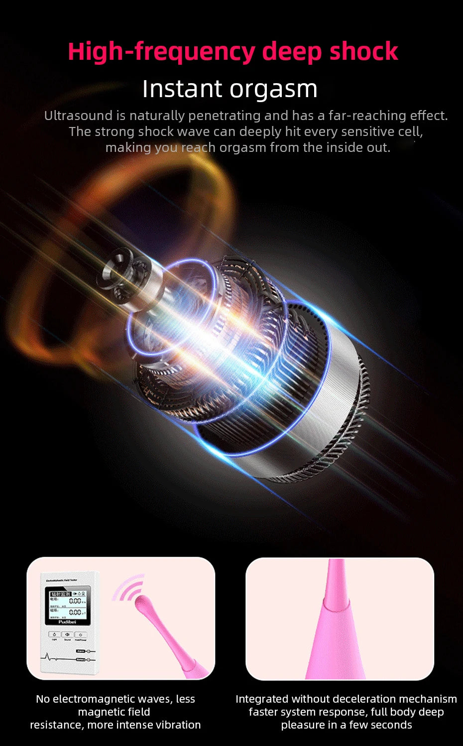 Vibrator 3 Köpfe 7 Frequenz Nippel Vagina Massager G-Punkt Klitoris Vergnügen Orgasmus Stimulator Sex Spielzeug für Frauen