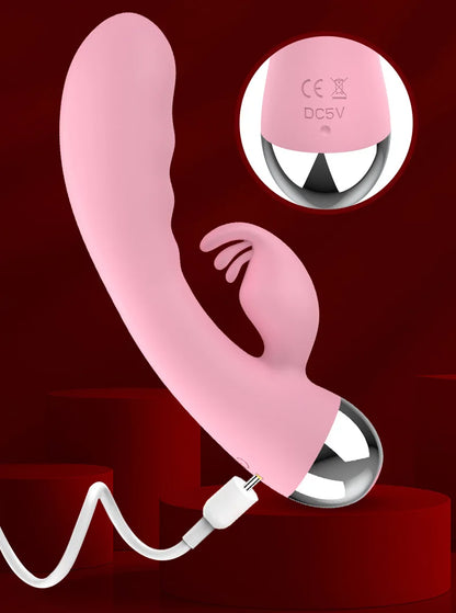 Vibrador para mujer con 12 modos de vibración | Estimulador dual de clítoris y punto G | Juguete sexual impermeable para mujeres y parejas | Placer para adultos