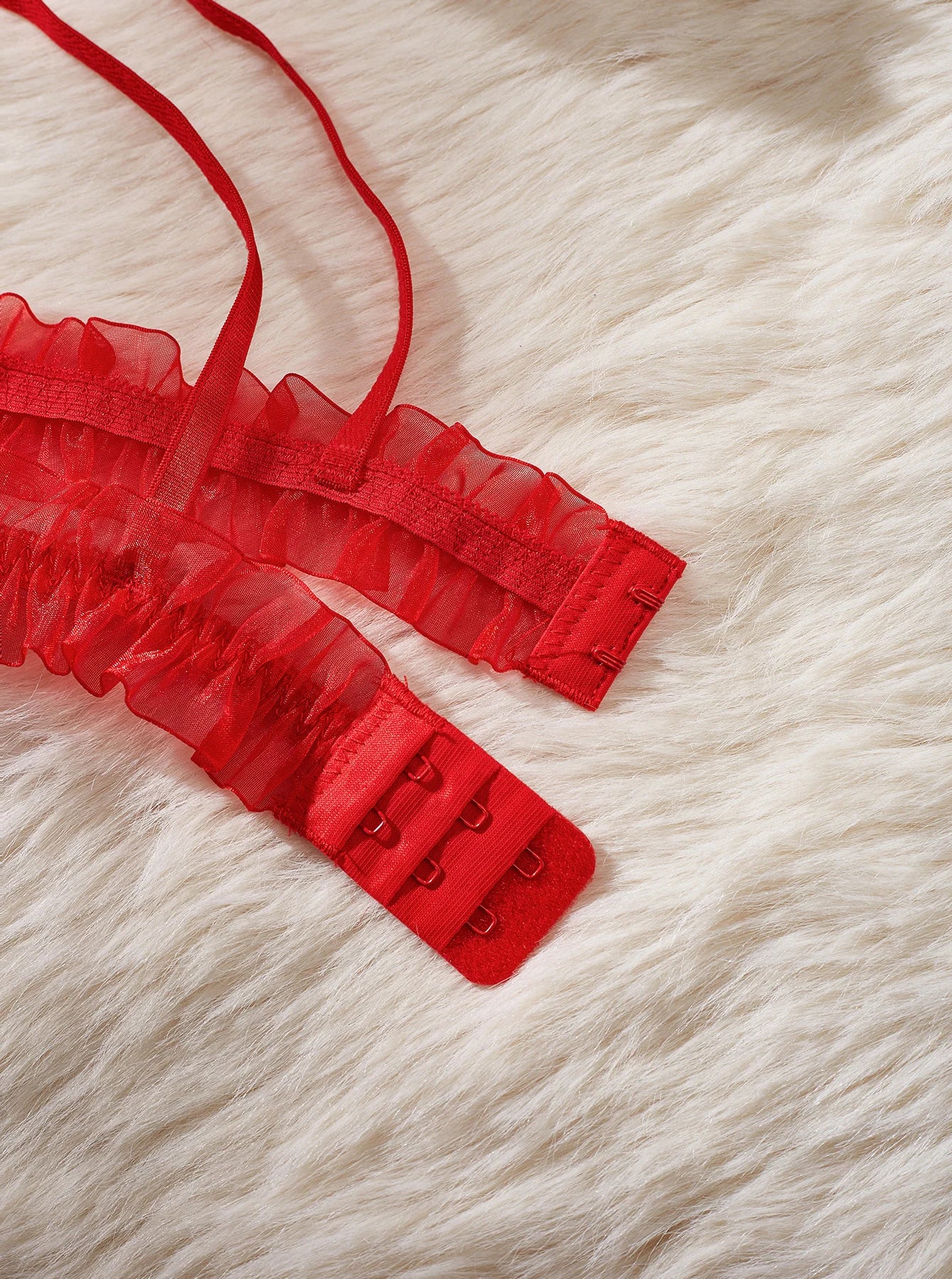 MUZISKAT Haute Sense 2024 Conjunto de lencería erótica con cadena de perlas y encaje de malla para mujer Onlyfans