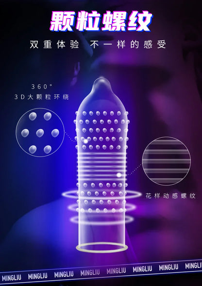 24 Stück Passion Kondome Ice Fire Feeling Penishüllen Ultradünne, dauerhafte Kondome Empfängnisverhütung Erotikartikel für Paare Sexshop