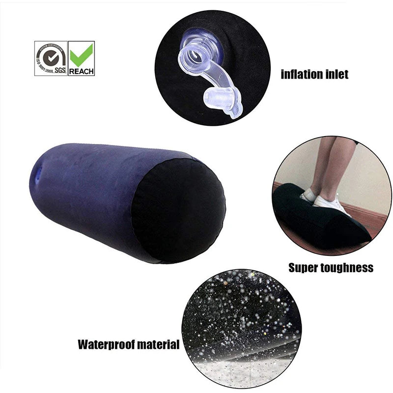 Weibliches Masturbationskissen, Sexspielzeug für Paare, Unterstützung bei Sexpositionen, multifunktionales, tragbares, zylindrisches Kissen mit Lochvibrator