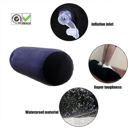 Weibliches Masturbationskissen, Sexspielzeug für Paare, Unterstützung bei Sexpositionen, multifunktionales, tragbares, zylindrisches Kissen mit Lochvibrator