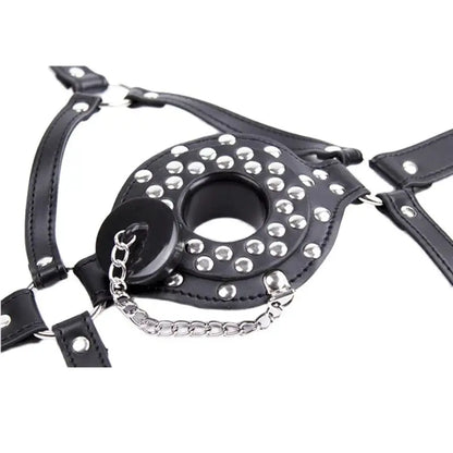 Mordazas de bola transpirables BDSM con junta tórica, mordaza bucal, bola fetiche para mujeres y hombres, de cuero, fijación oral, coqueteo, rol de cosplay, juguetes sexuales