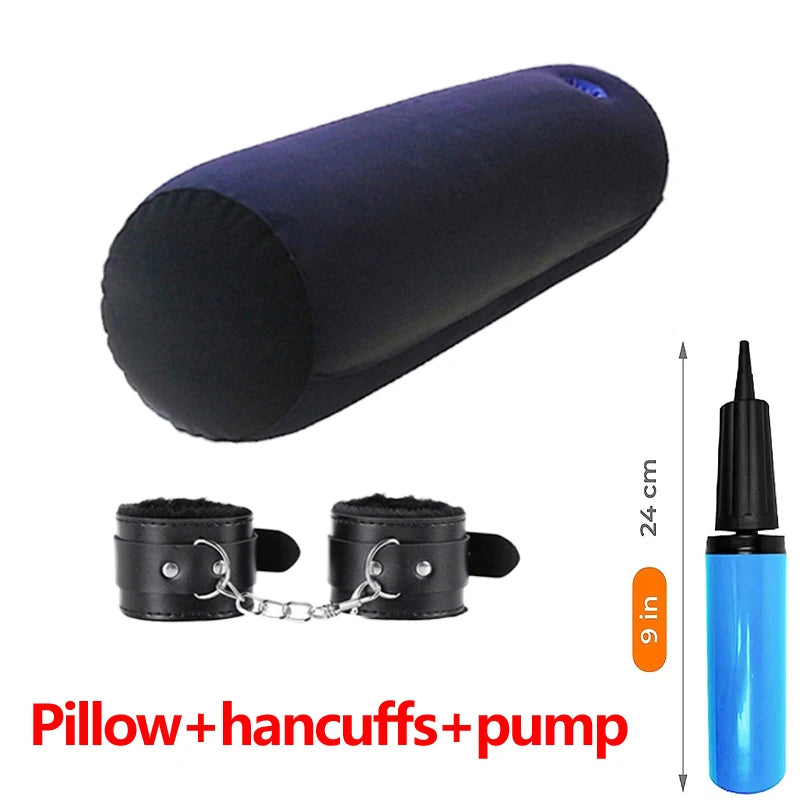 Weibliches Masturbationskissen, Sexspielzeug für Paare, Unterstützung bei Sexpositionen, multifunktionales, tragbares, zylindrisches Kissen mit Lochvibrator