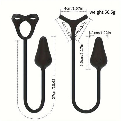 Männliches Sexspielzeug Vibrierender Penisring Vibrator Dildo Anal Butt Plug Prostata Massager Erwachsene Sexspielzeug für Männer Frauen Paare Stimulator