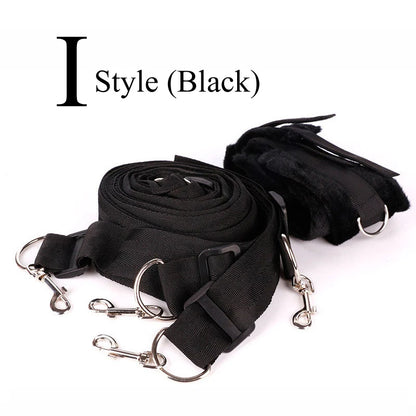 BDSM Bettgurt Bondage Bindung am Bett Bindung Sexspielzeug für Erwachsene Sex Bondage Gürtel Bett Flirten Handschellen Fußschellen Selbstbondage