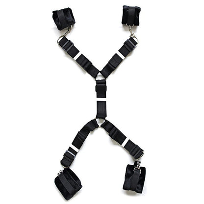 BDSM Erwachsene SM Sex Restraint Handschellen Slave Tools Bdsm Sexy Handgelenk bis Fußfesseln Offenes Bein Handspielzeug Bondage Für Paare 18+