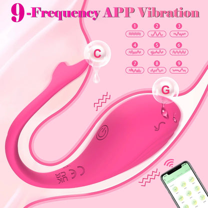 Drahtloser Bluetooth-App-Vibrator mit Fernbedienung für Frauen, Klitorisstimulator, G-Punkt-Massagegerät, Sexspielzeug für Frauen und Erwachsene, Höschen