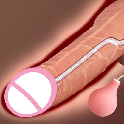 Ejakulierender Dildo Realistischer Squirting Penis für Frauen Mann Masturbator Vaginal Anal Erwachsene Sexspielzeug für Frauen Spray Wasser Dick
