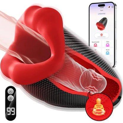 Juguetes sexuales para hombres, masturbador masculino, garganta profunda, boca, 360°, envuelto, 9 pulsaciones, bomba de pene vibratoria, control por aplicación, máquina sexual LCD.