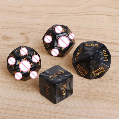 Fun Acrylic Dice Love Dice Sex Dice Love Game Toy Erotic Dices Love Dices BDSM Dice Sexy Posture Sex Toys For Couples Adult Game