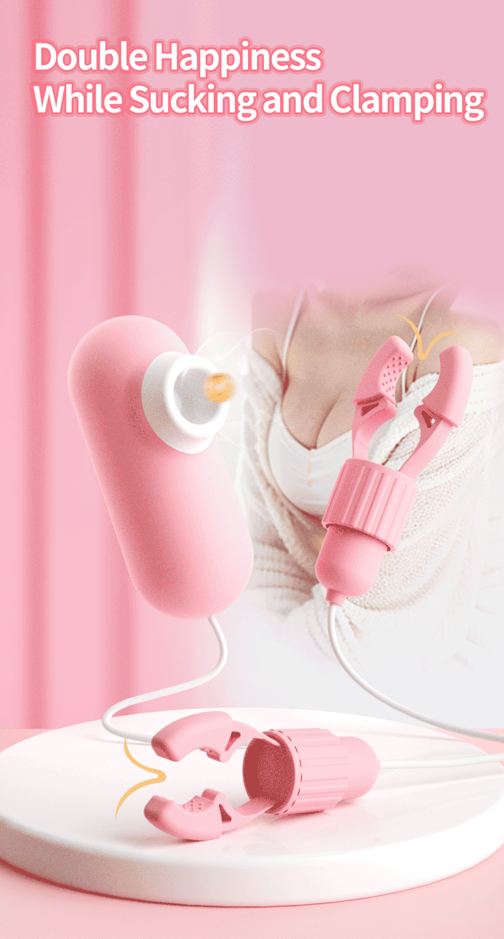 Juguetes sexuales para mujeres, masajeador de pecho para parejas, pinzas para pezones de 12 frecuencias, pinza para clítoris, vibrador para pezones, estimulación del clítoris.