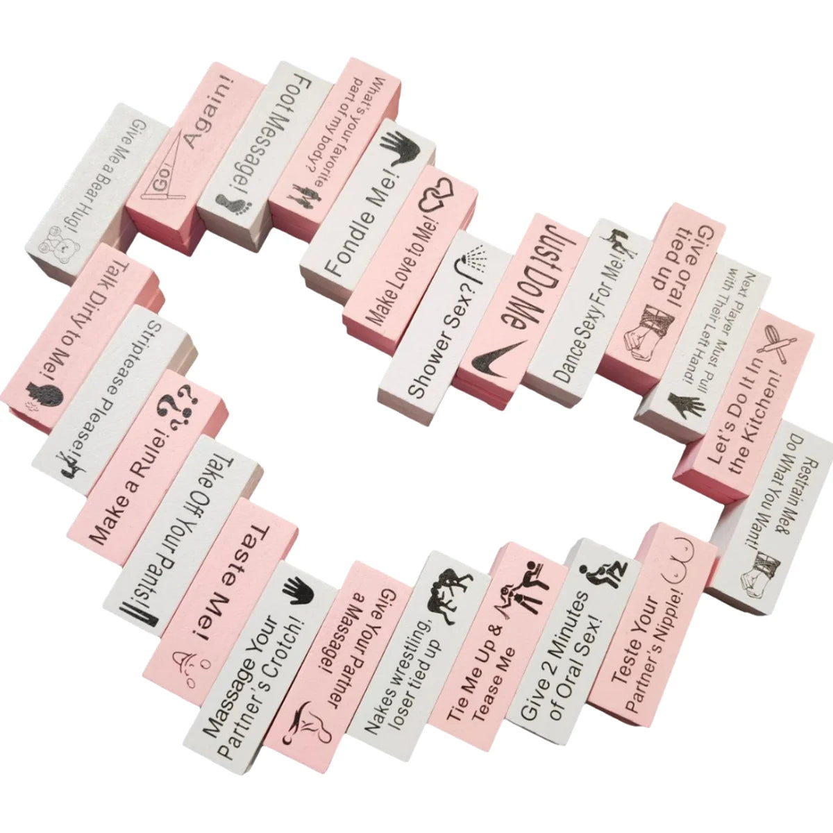 48-teiliges Sex-Block-Spiel für Erwachsene, Sexspielzeug, Holzblock-Turm-Spiel, Paare, Valentinstag, Tumbling Tower, Stapelspiele, SM-Produkt