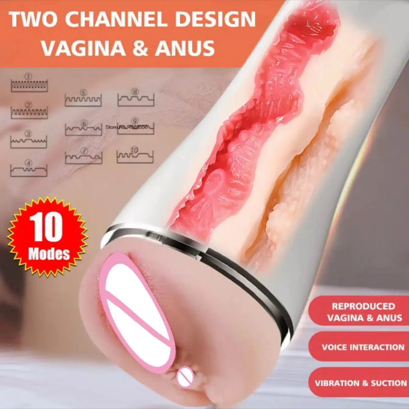 Masturbation für Männer, Sex-Tool Simek 18, echte große Größe, automatischer Masturbator für Männer, 3D-Silikon-Vagina für Frauen, männliches Sexspielzeug, Muschi