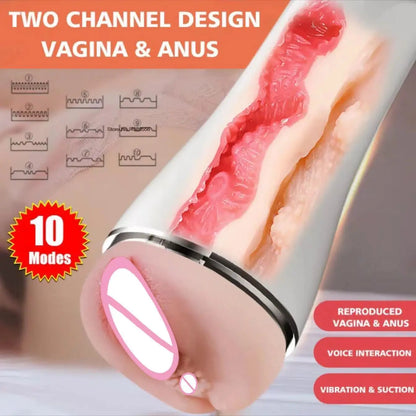 Masturbation für Männer, Sex-Tool Simek 18, echte große Größe, automatischer Masturbator für Männer, 3D-Silikon-Vagina für Frauen, männliches Sexspielzeug, Muschi