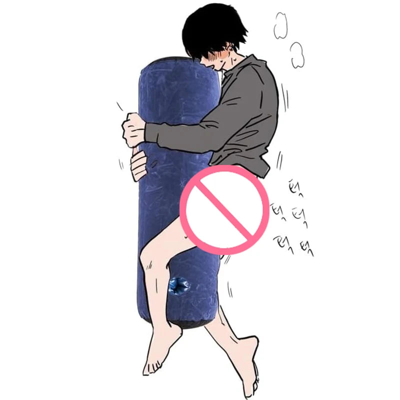 Weibliches Masturbationskissen, Sexspielzeug für Paare, Unterstützung bei Sexpositionen, multifunktionales, tragbares, zylindrisches Kissen mit Lochvibrator