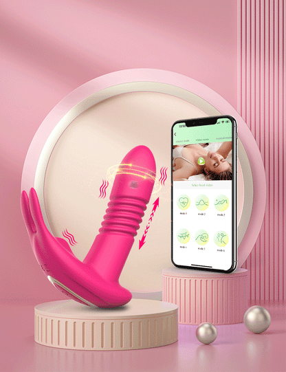 Vibrador vaginal con control por Bluetooth para masturbación femenina, estimulador de clítoris, vibrador portátil, productos eróticos para adultos.