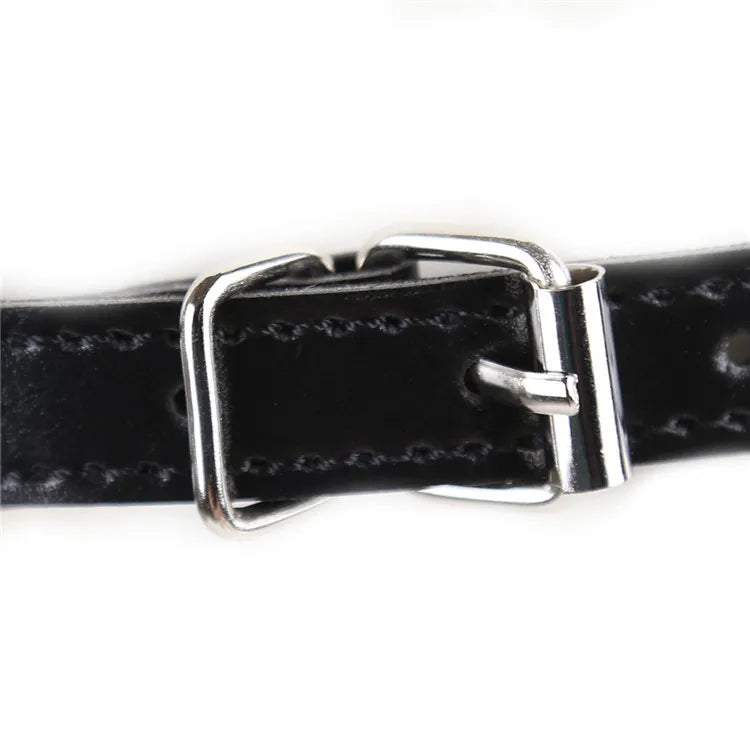 SM Leather Padded Hood Blindfold,Head Harness Mask Gag, BDSM Bondage ,Sex Toys for Couples Accessories