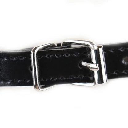 SM Leather Padded Hood Blindfold,Head Harness Mask Gag, BDSM Bondage ,Sex Toys for Couples Accessories