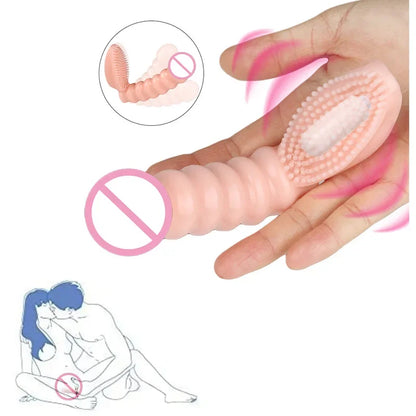 Vibrador de dedo, juguetes sexuales para adultos, juegos eróticos Bdsm, masaje del punto G, estimulación del clítoris, cepillo, orgasmo, esclavo, bondage, productos sexuales