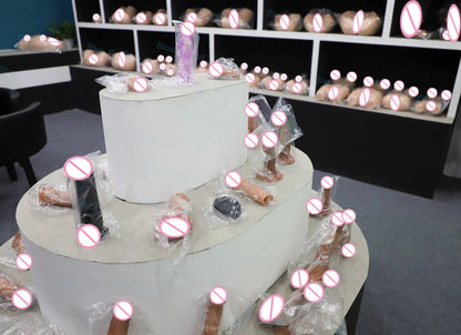 Consolador de puño al por mayor, súper suave, realista, largo, de doble cabeza, con forma de mano, juguete de puño cerrado.