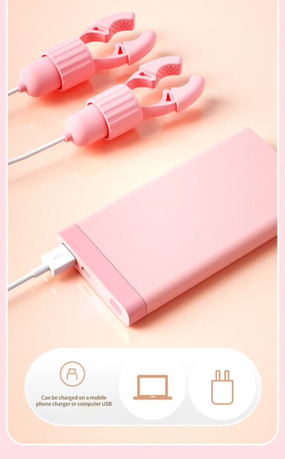 Juguetes sexuales para mujeres, masajeador de pecho para parejas, pinzas para pezones de 12 frecuencias, pinza para clítoris, vibrador para pezones, estimulación del clítoris.