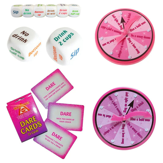 Bachelorette Party Entertaining Card Game Drinking Dice Adults Men Women Card Game Family Friends Gathering Game Adult Favor Toy